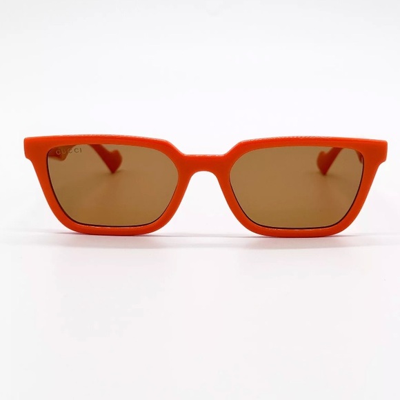 NEW GUCCI GG1539S 004 CAT EYE ORANGE BROWN WOMEN SUNGLASSES GUCCI - Picture 4 of 12